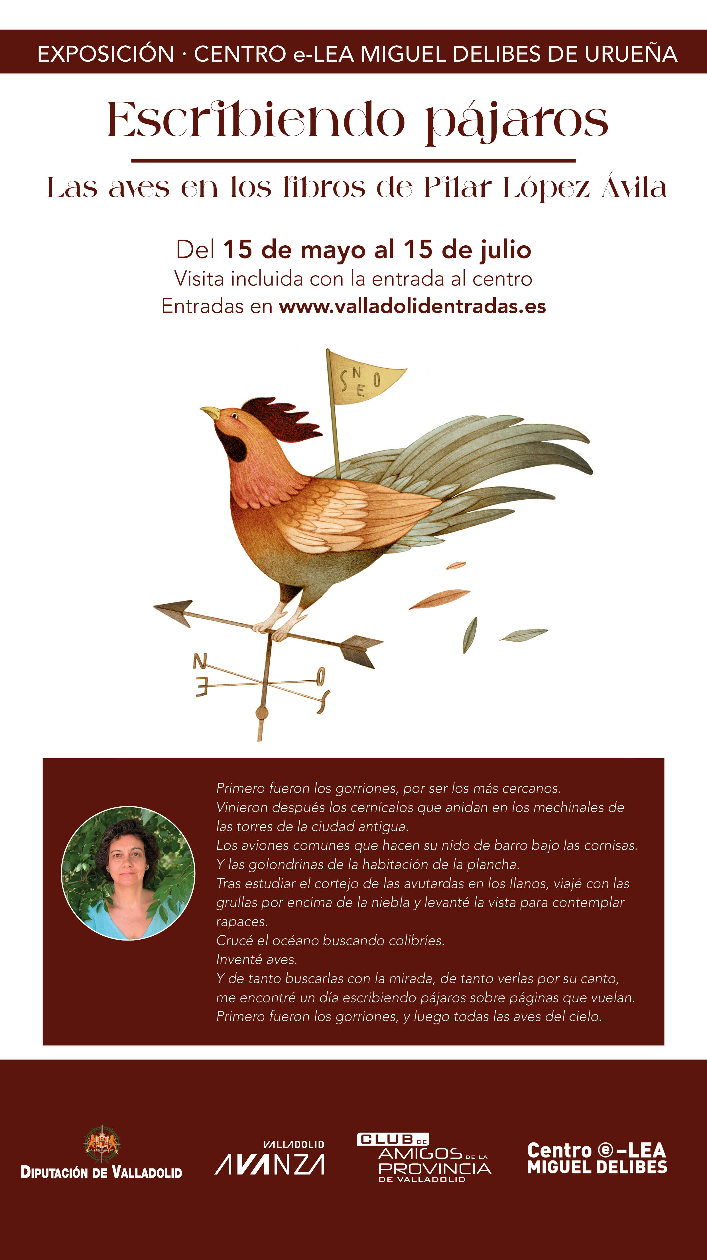 EXPOSICIÓN TEMPORAL " Escribiendo pájaros" : Del 15 de mayo al 15 de julio