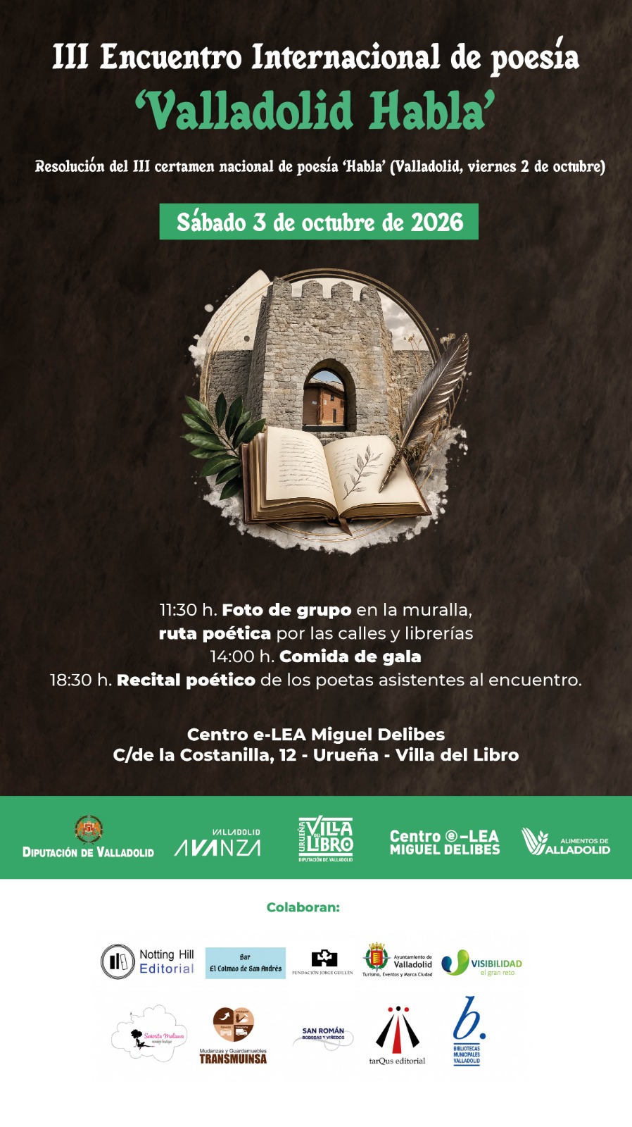 III Encuentro internacional de poesía " Valladolid Habla"