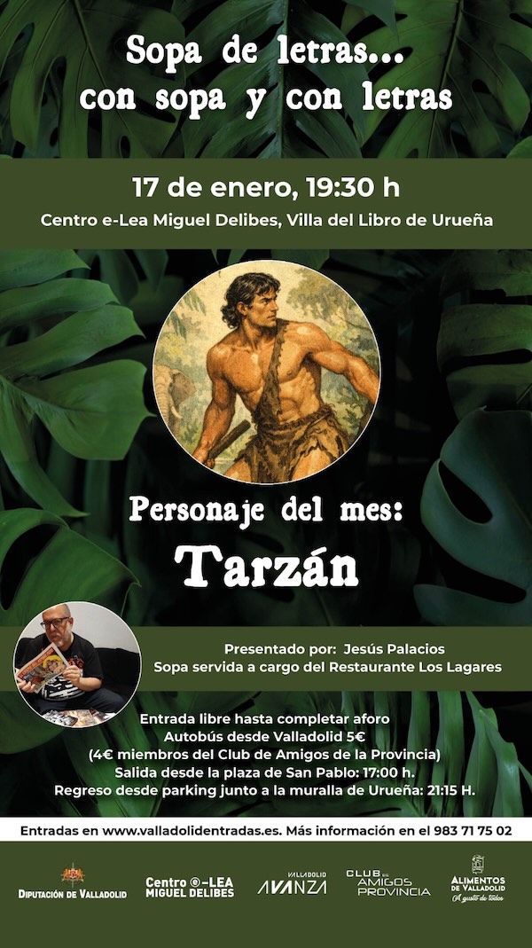Sopa de letras...con sopa y con letras. TARZÁN