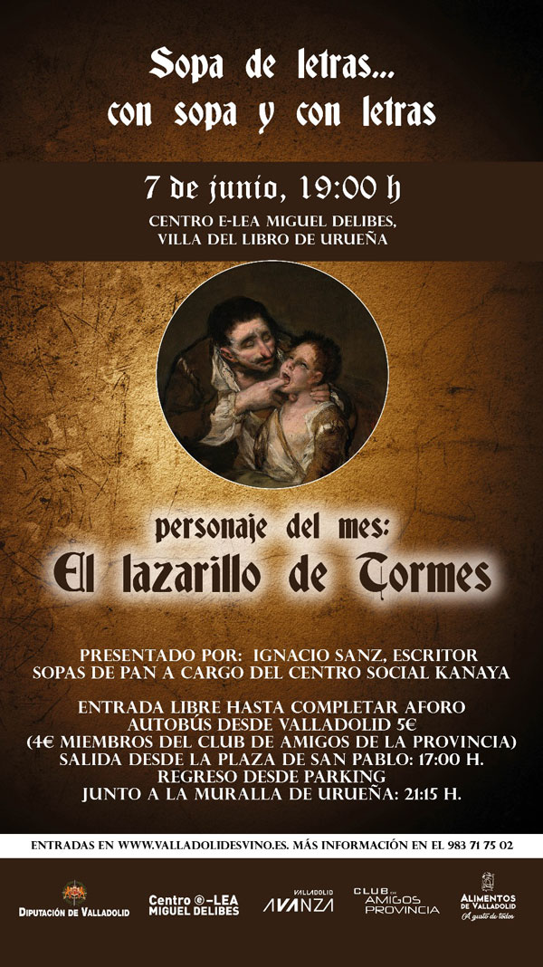 Sopa de letras...con sopa y con letras. El lazarillo de Tormes